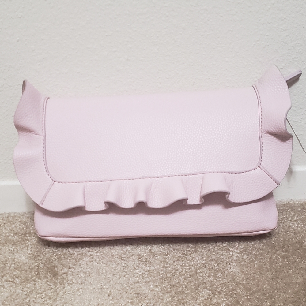 NWT New York & Company ruffled clutch